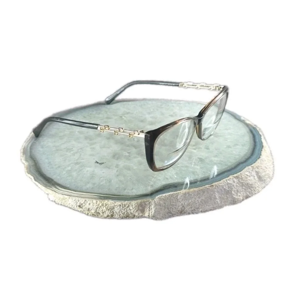 Swarovski Eyeglasses Frame SK 5383 047 Dark Brown Gold Crystal Temples 54-14-140